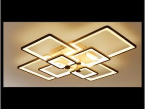 Hình ảnh mẫu đèn led trang trí phòng khách ML-8464 khung vuông độc đáo